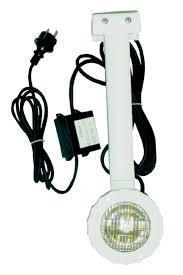 Einhänge-Unterwasserscheinwerfer LED für Aufstellbecken, rund, steckerfertig, mit Trafo